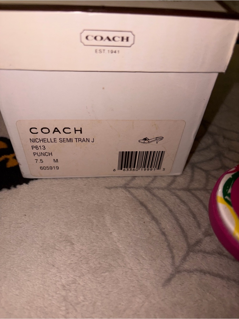 RARE VTG COACH Pink Jelly kitten heels J P613 Women's Size 7.5M - Picture 7 of 8